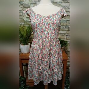 Monteau Floral Midi Dress - Multicolor‎